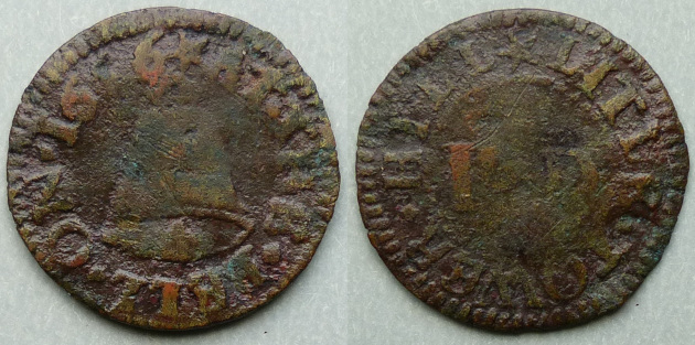 Little Tower Hill, I D AT THE BELL 1656 farthing